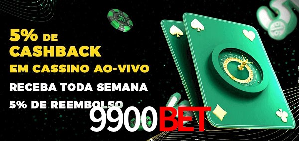 Promoções do cassino ao Vivo 9900bet